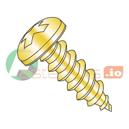 Newport Fasteners Self-Drilling Screw, #4 x 1/4 in, Zinc Plated Steel Pan Head Phillips Drive, 10000 PK 570380